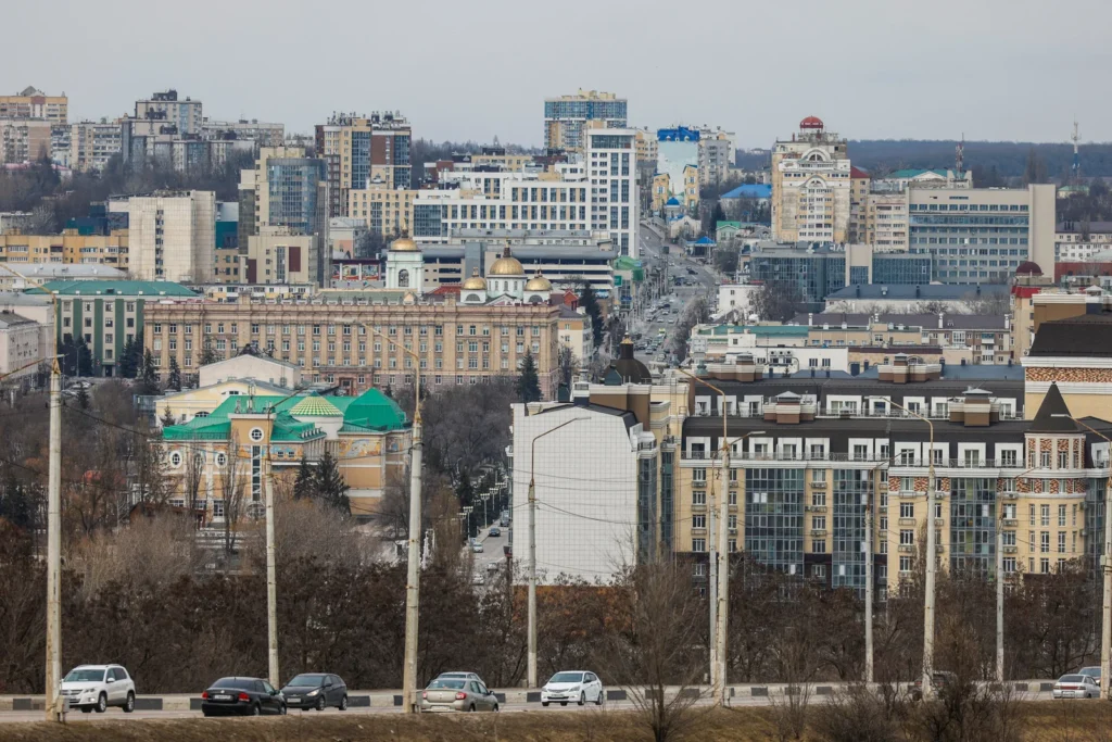 Вид на Белгород, 10 марта 2024.