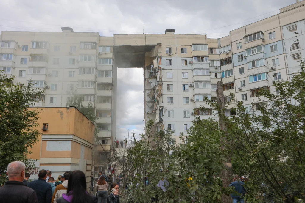 Обрушившийся дом в Белгороде