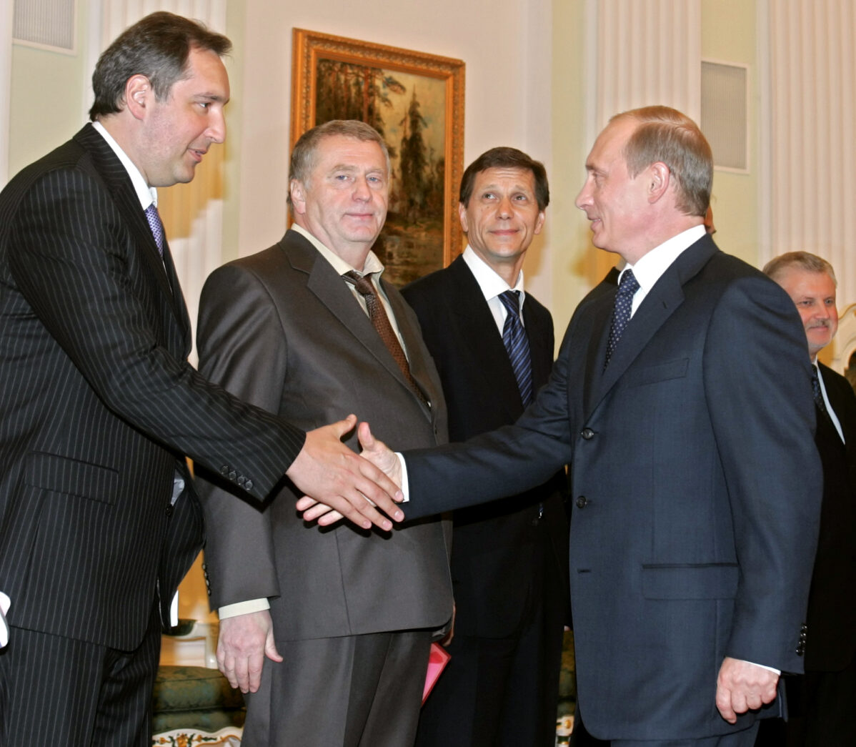 Дмитрий Рогозин и Владимир Путин в Кремле
