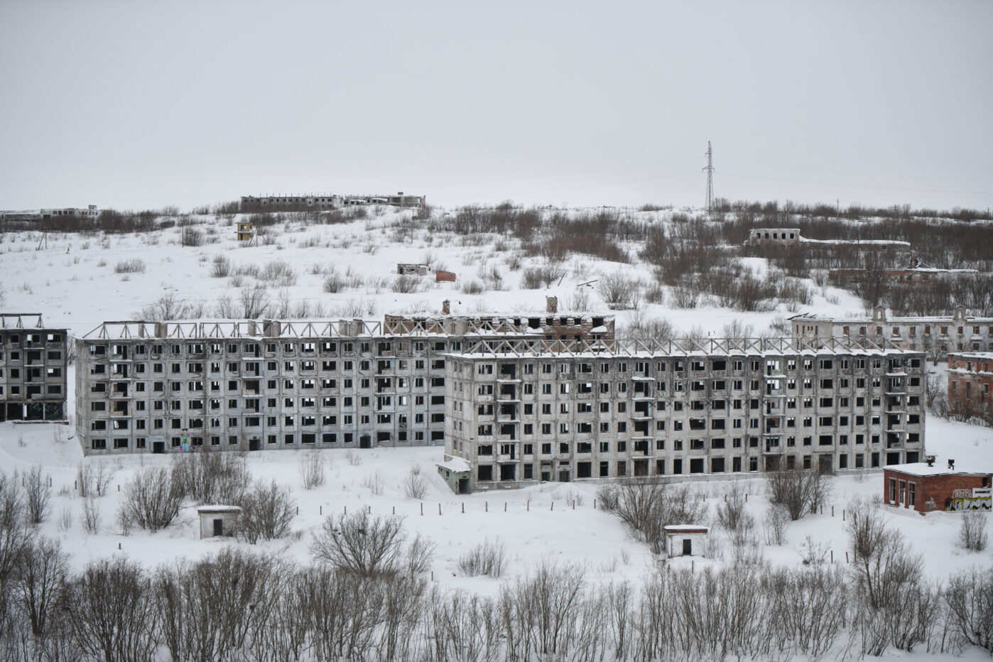 Заброшенные дома в Руднике