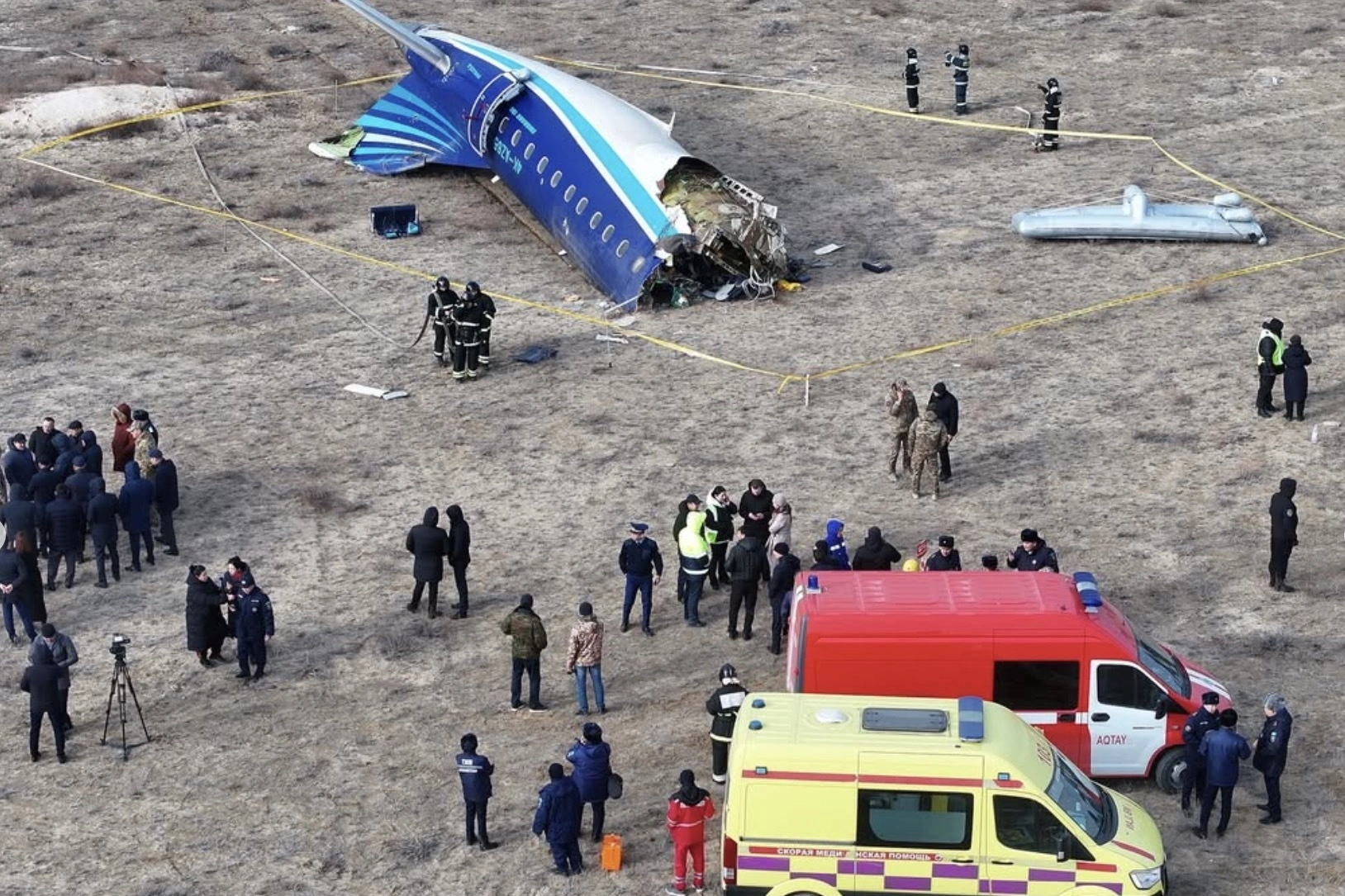 Embraer 190 Azerbaijan Airlines, выполнявший рейс Баку – Грозный, разбился под Актау в Казахстане