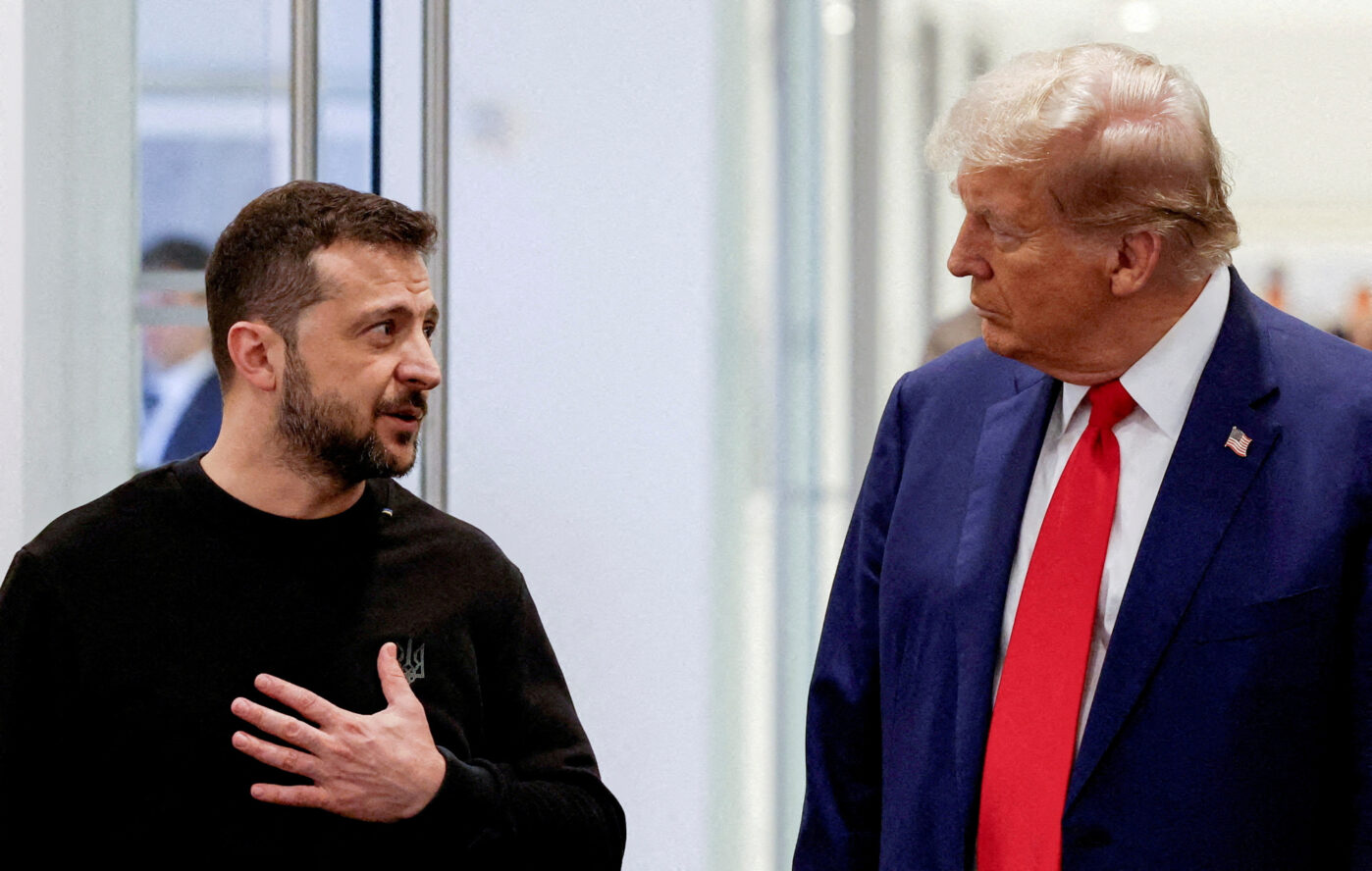 Владимир Зеленский и Дональд Трамп на встрече в Trump Tower в Нью-Йорке, США, 27 сентября 2024 года